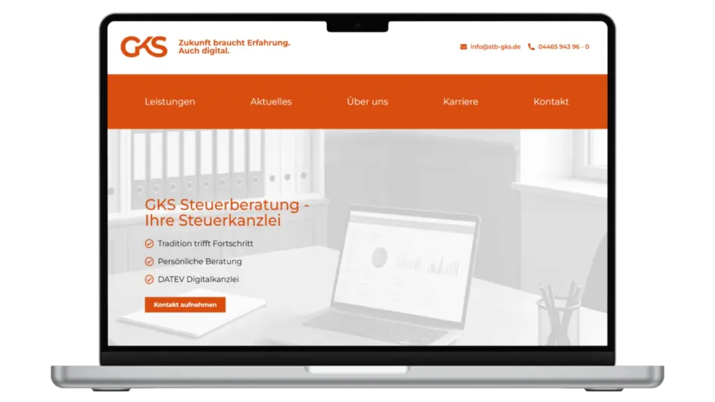 Steuerberatungsgesellschaft GKS Website Referenz