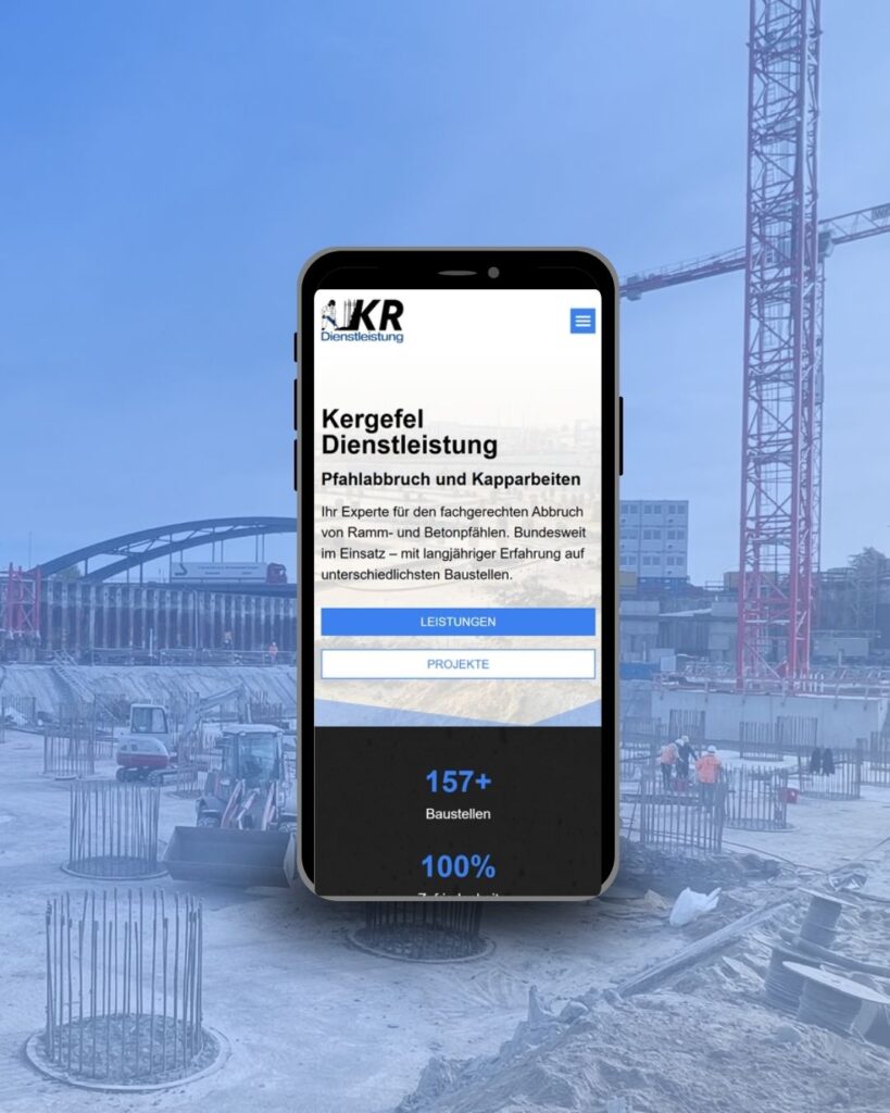 Kergefel Website Smartphoneversion