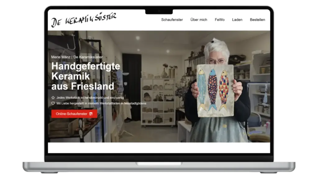 Keramiksüster Website Referenz